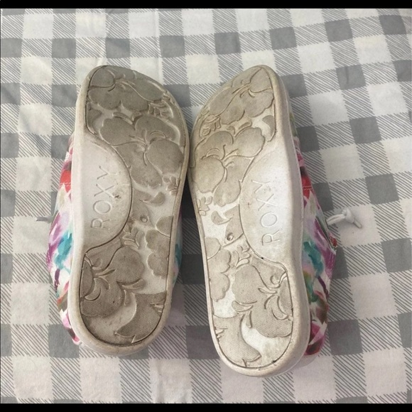 Roxy girls Bayshore slip bonds floral shoes size 6 - Picture 3 of 4